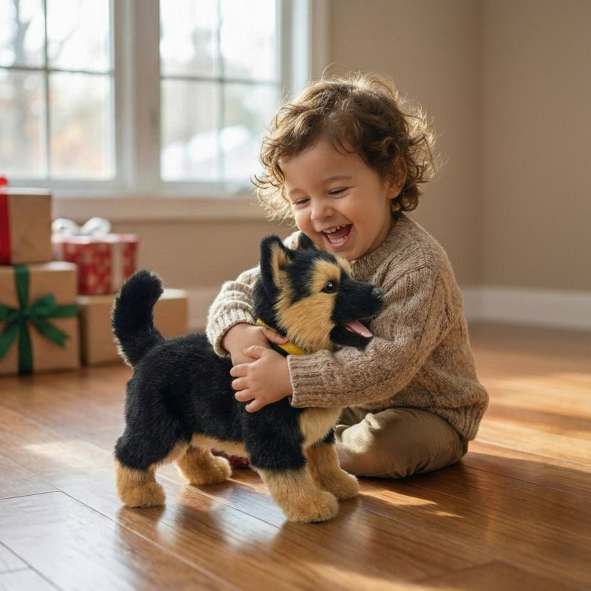 PUPPORA – Cuddly plush dog toy with a realistic look