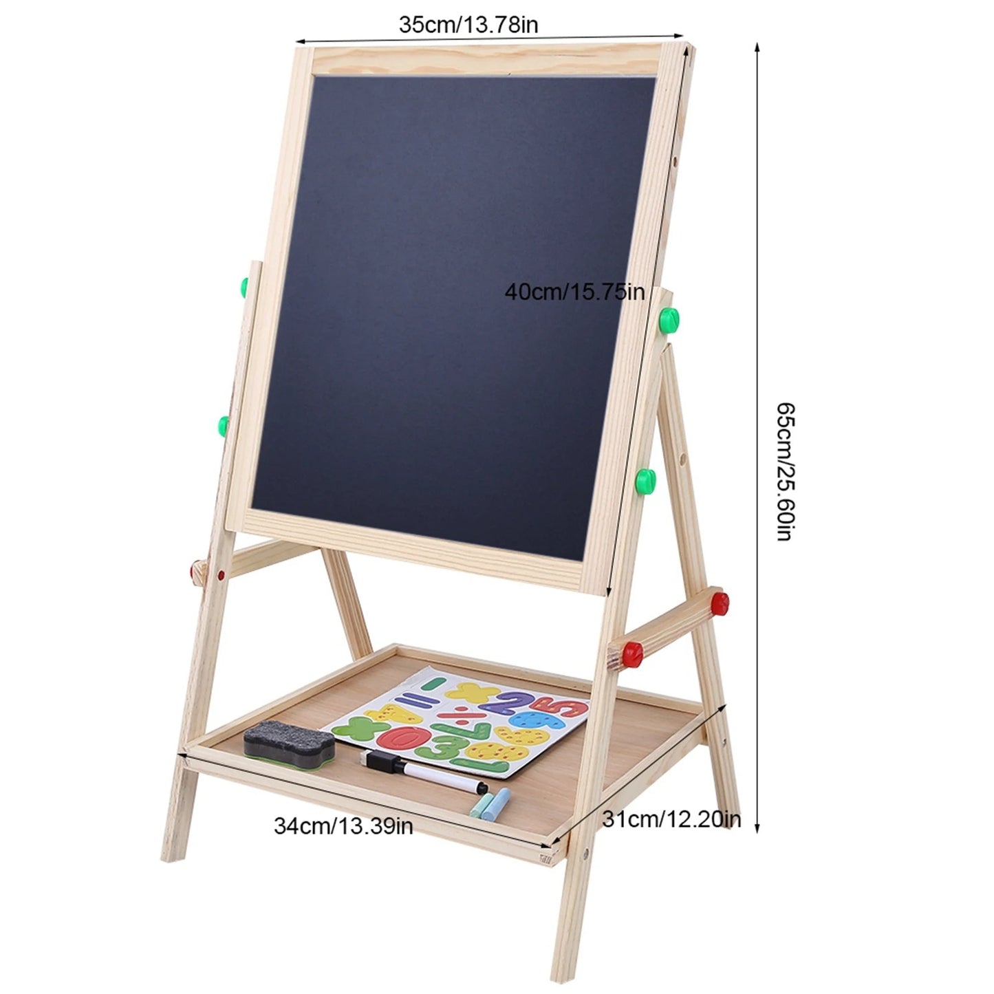 SketchStar Duo – Caballete creativo para niños con pizarra y tablero blanco