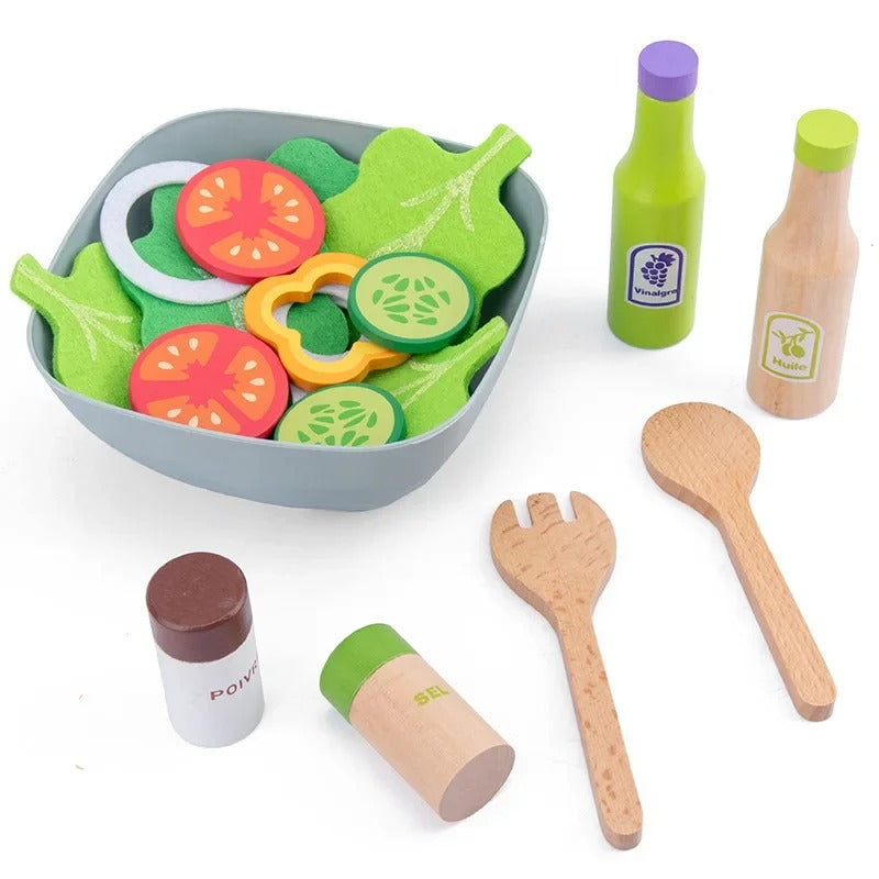 MiniChef Juego de cocina de madera realista para pequeños chefs