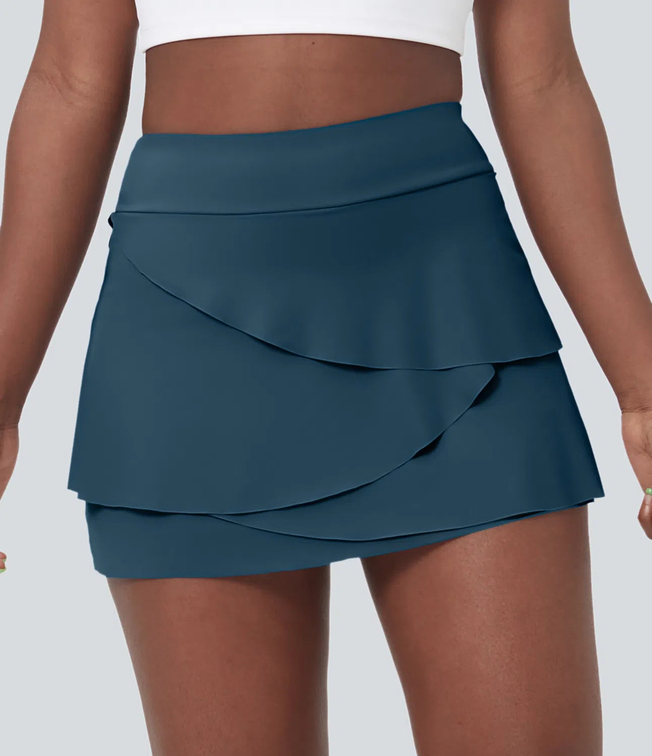MARIPOSA - Airy 2-in-1 golf skirt with tiered design & pockets