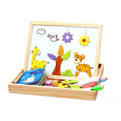 DrawPlay Board - Kreatives hölzerne magnetische Tafel-1