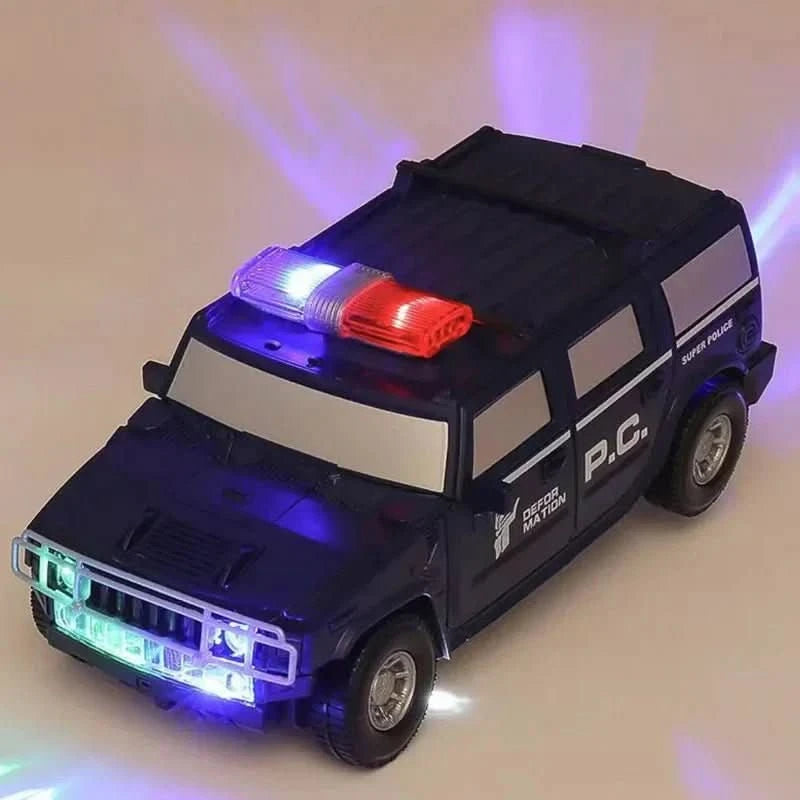 RoboCar – 2-in-1 Police Car & Robot with Lights & Sound