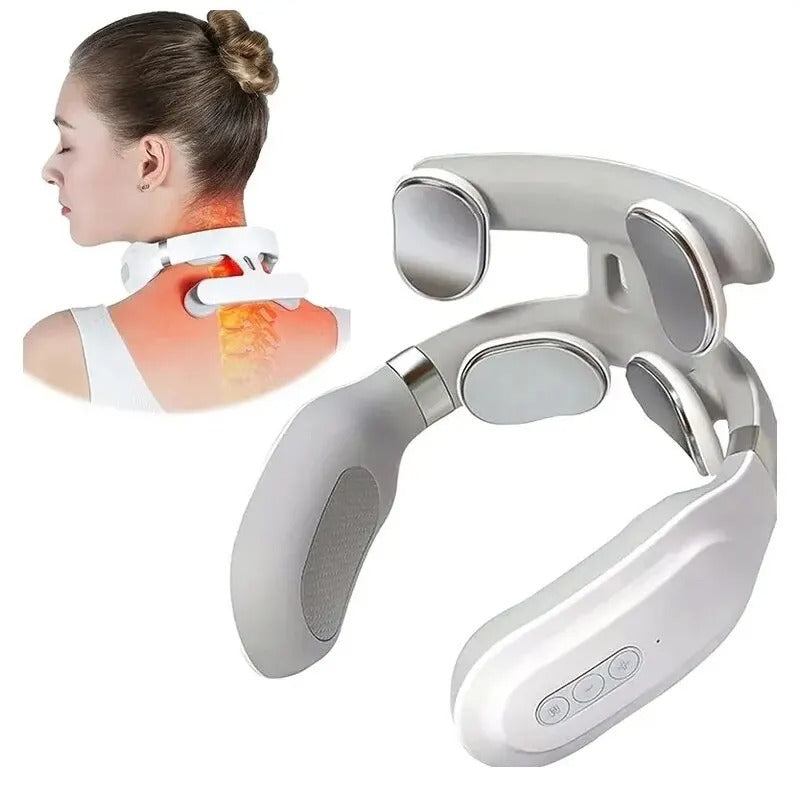 Luxe nek massager – 4-in-1 nek massager met warmte & vibratie