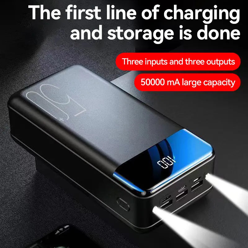 POWERBLOC 50K - Ultra power bank with 50,000 mAh for reliable energy