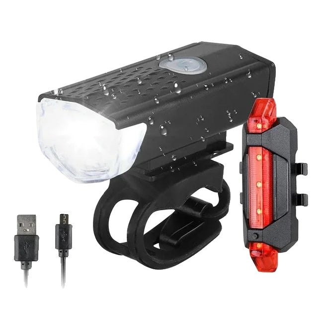 Variant image for Wiederaufladbares USB Fahrradlicht LED mit 3 Modi, IPX4 Wasserdicht und Einfache Installation-3