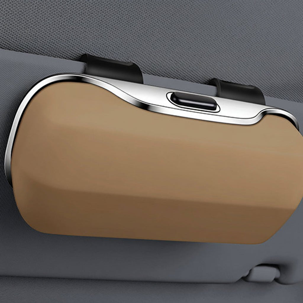 SUNCRATE – Stylish sunglasses case for a tidy car interior