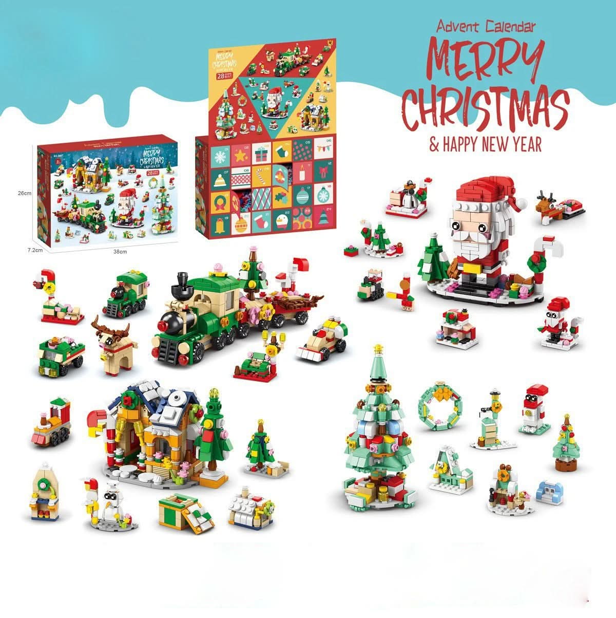 JoyBuilders Workshop – Creative Christmas Building Set for Children Aged 6 and Up