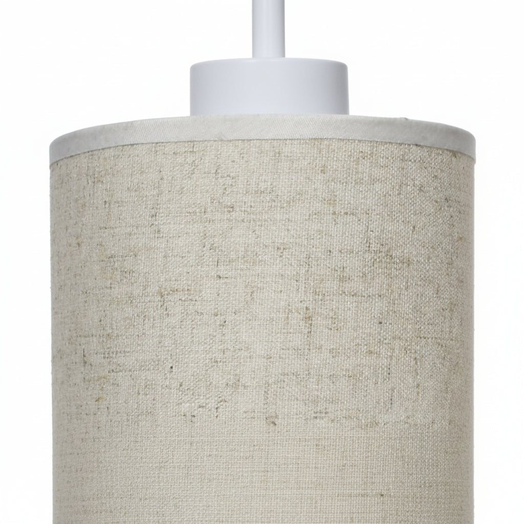 FABRILUX – Fabric table lamp with wooden accents and a warm glow