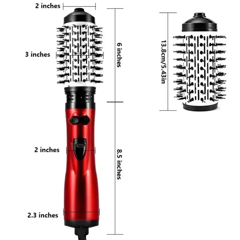 Revolveglam – 3-in-1 Elektrische haarstyler met föhn-, borstel- en krultangfunctie