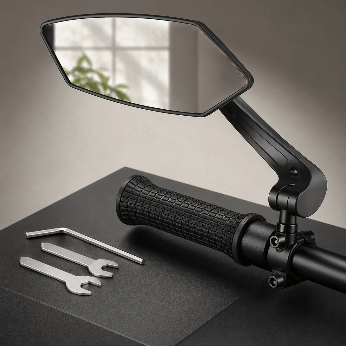 VELOVIEW – Adjustable Bicycle Rearview Mirror with Wide-Angle Field of View
