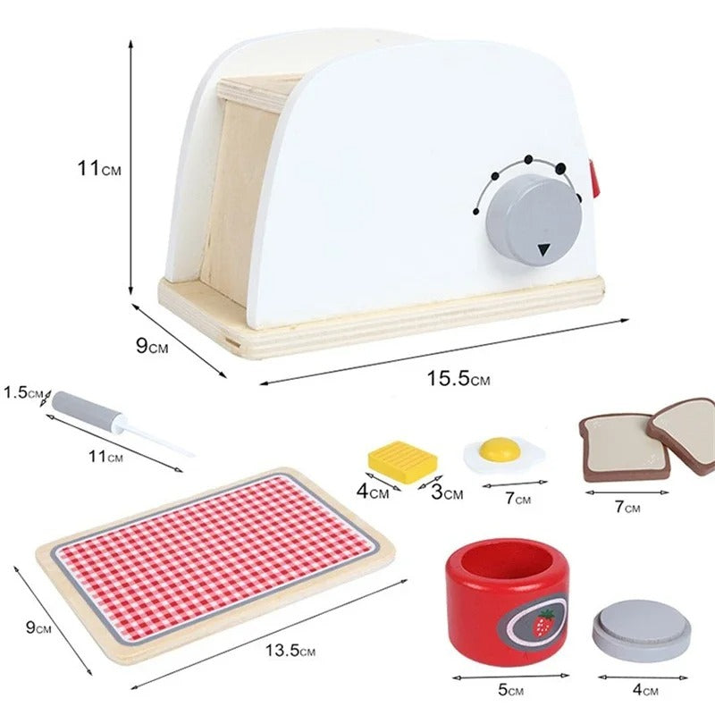 MiniChef Juego de cocina de madera realista para pequeños chefs
