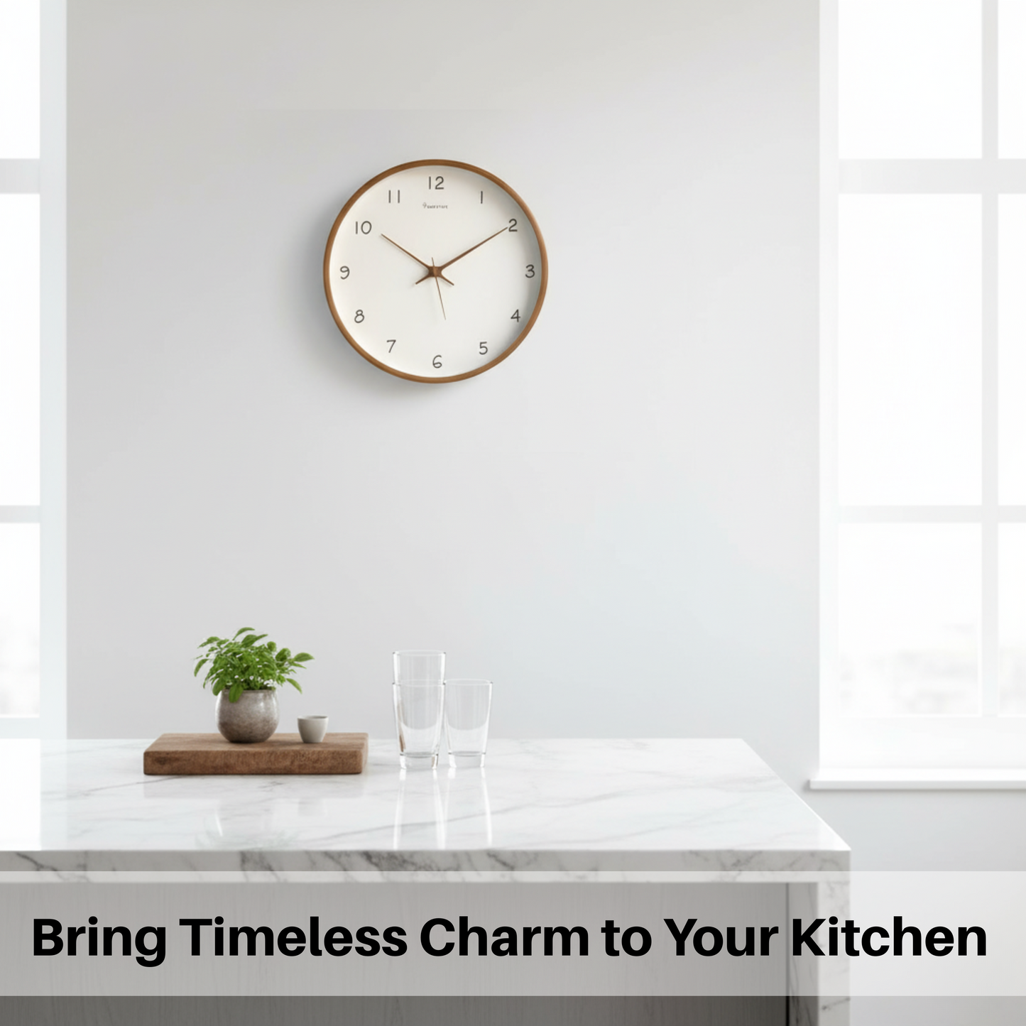 TIMEHAVEN – Leise Wanduhr aus Holz mit Batteriebetrieb