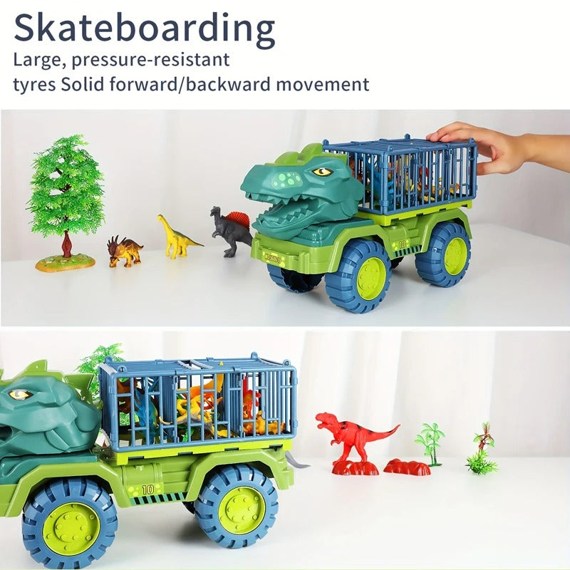 DinoTrek Exploradores – Set de aventura con dinosaurios y vehículos para exploradores
