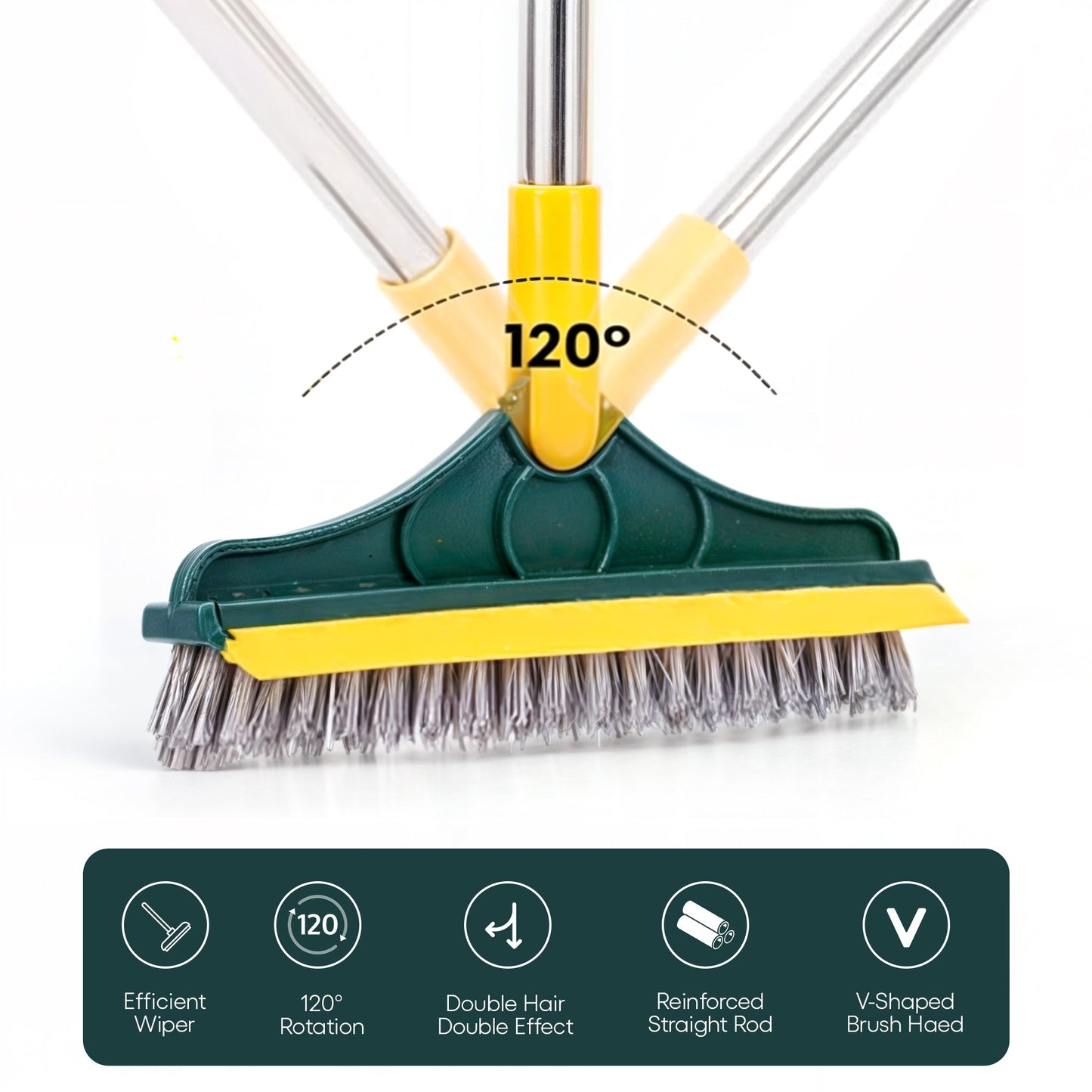 FlexSweep Brush – 2-in-1 Floor & Joint Cleaning Brush