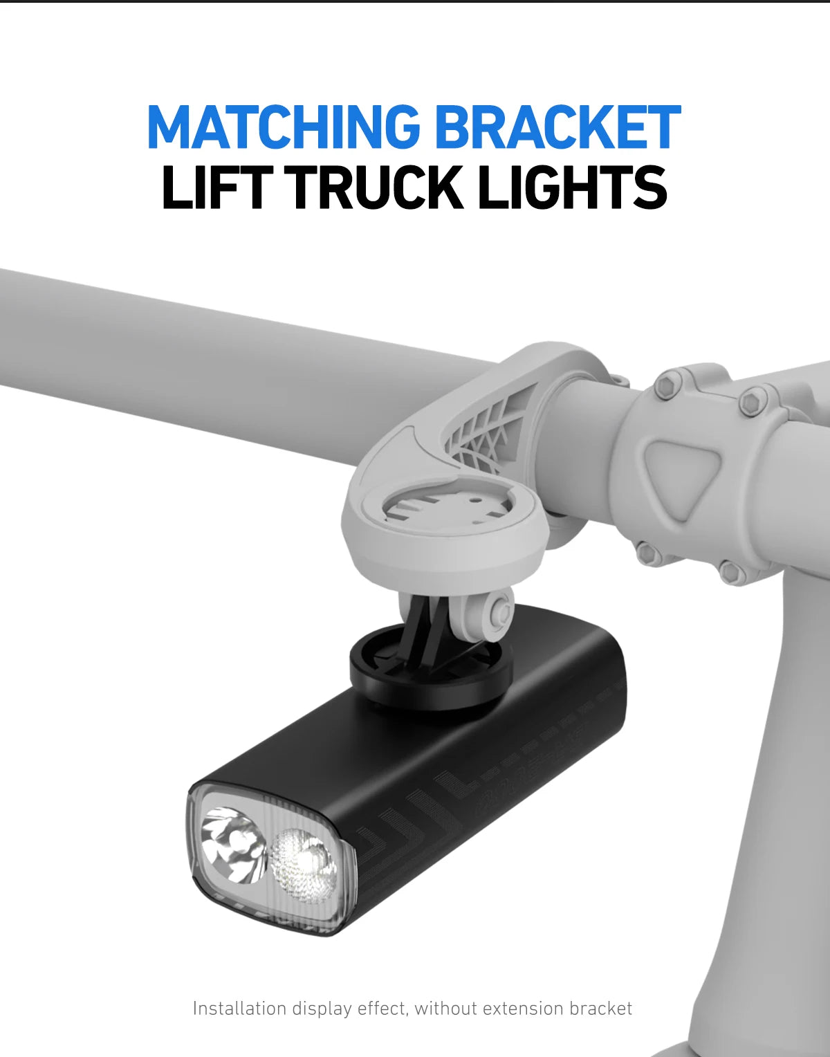 NIGHTRAY 2000 - Powerful LED bike light with 2000 lumen & IPX6 water protection