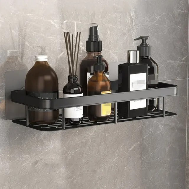 Estante adhesivo NordicShelf para baño – Sin taladro y con estilo para cualquier baño