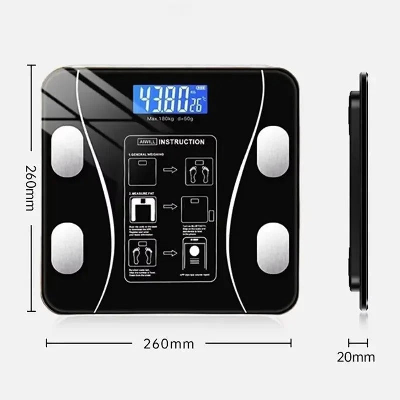 Fitscale - Intelligent body analysis scale with app connection