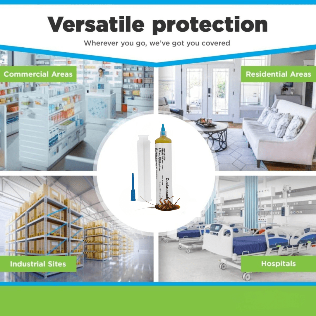 RoachGuard – Gel appât anti-cafards pour intérieur et extérieur