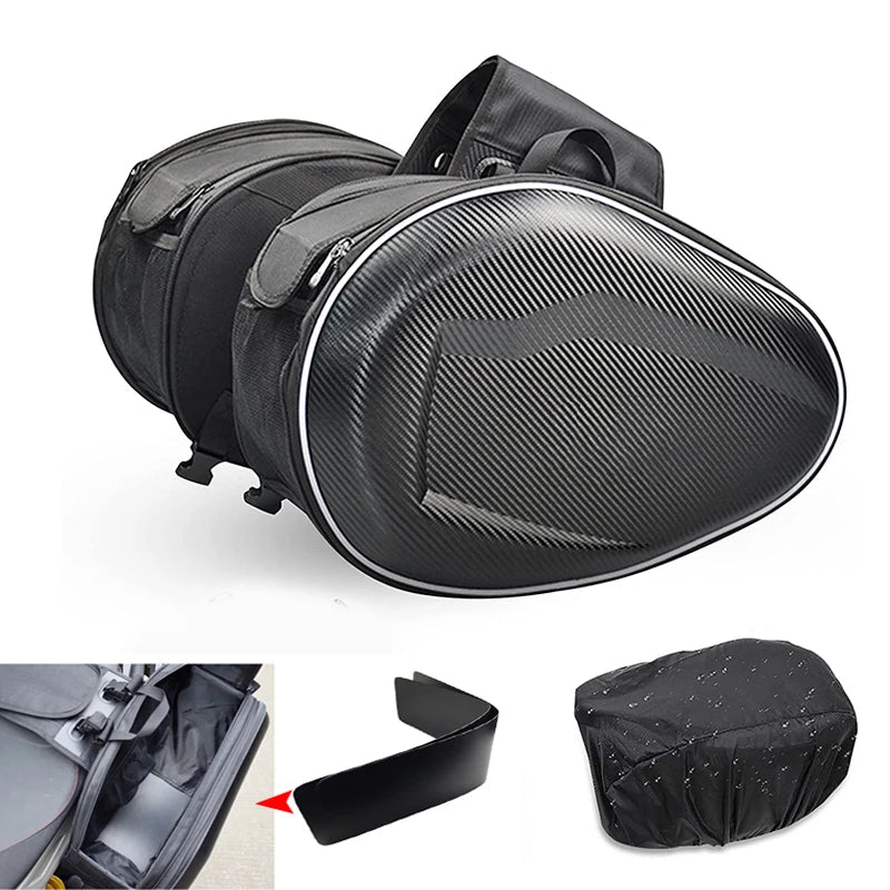 RIDEPACK DUO – Alforjas impermeables para motocicleta con gran capacidad de almacenamiento