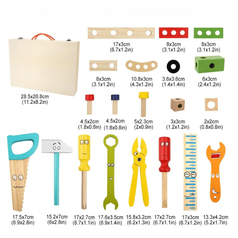 Makerbox - Kreatives Holzgebäude Set für Kinder-3