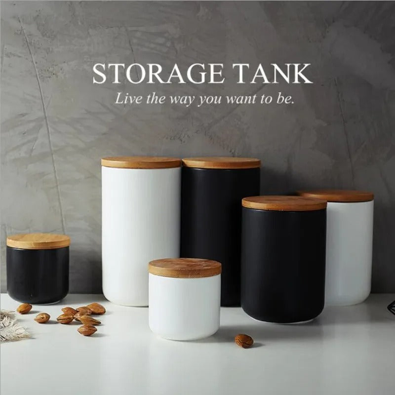 BambooFresh ceramic storage jars - Airtight & stylish for every kitchen