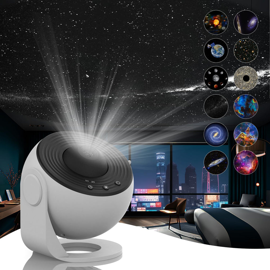 GalaxySky - HD starry sky projector with 13 galaxy discs