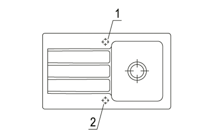 Architectura 50 keramische wastafel – robuust & elegant in chromiet voor elke badkamer