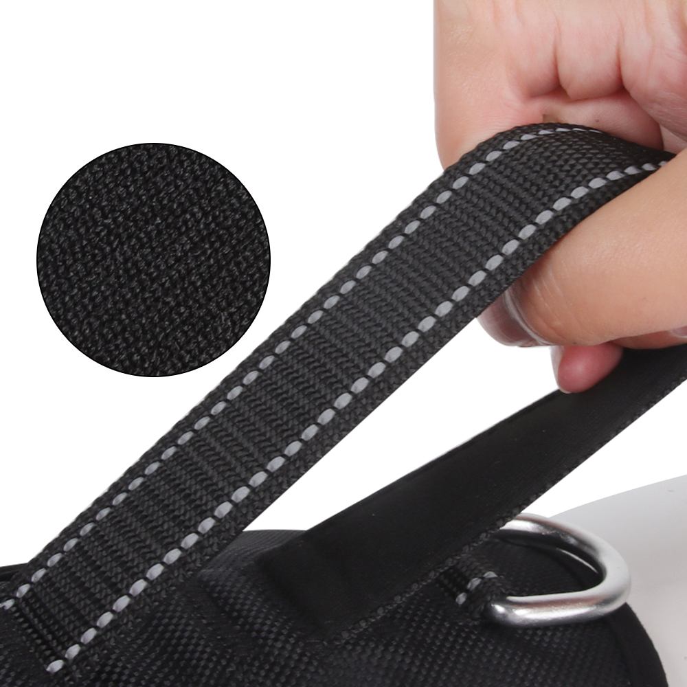 Hundegeschirr Gepolstert Schwarz Größe M Nylon Sicherheitsgeschirr Hund Anti-Zieh Design-4