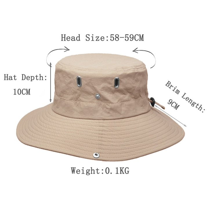 SUNSAFE Hat - Chapeau de soleil respirant avec protection UV pour les aventures en plein air
