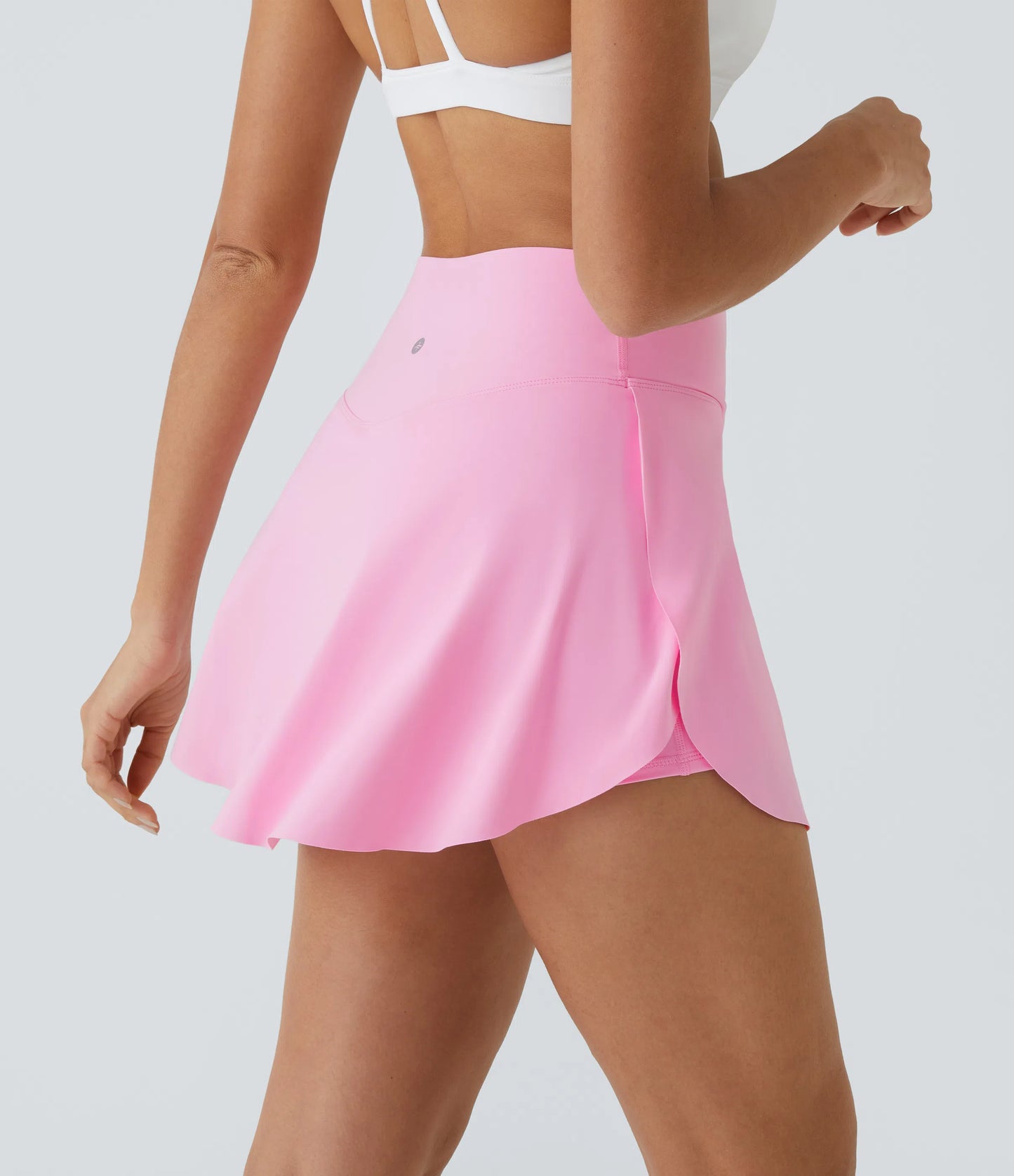 SOFTLYZERO LUCHTIGE ROK – Langer, luchtiger 2-in-1 sportrok met crossover tailleband & zijzak