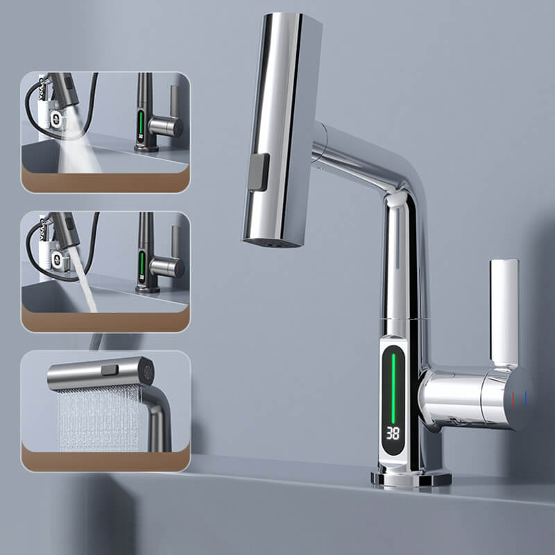 WaterMaster Faucet - 360° rotating tap with LED temperature display