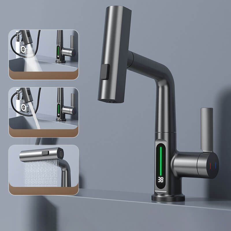 WaterMaster Faucet - 360° rotating tap with LED temperature display