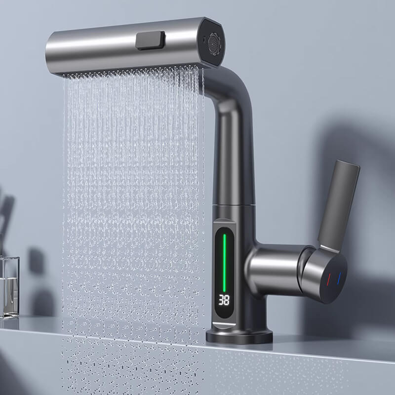 WaterMaster Faucet - 360° rotating tap with LED temperature display