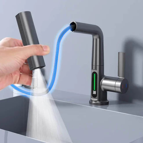 WaterMaster Faucet - 360° rotating tap with LED temperature display