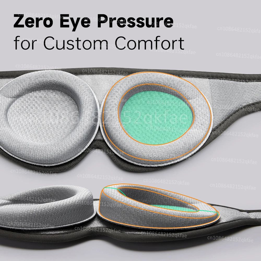 DreamShade 3D – Máscara de sueño con copas oculares ajustables para máxima comodidad