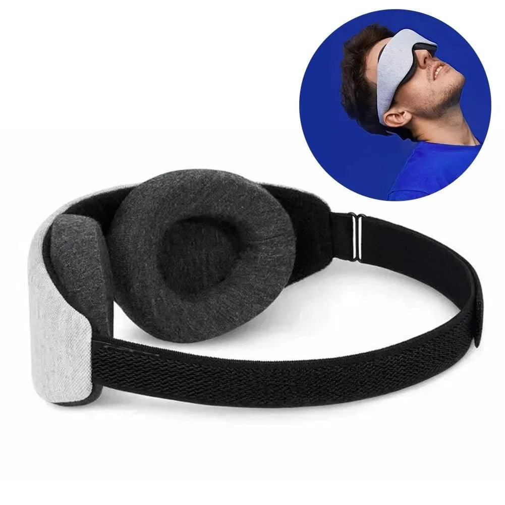 DreamFoam 3D – Masque de sommeil en mousse à mémoire de forme avec coques oculaires réglables