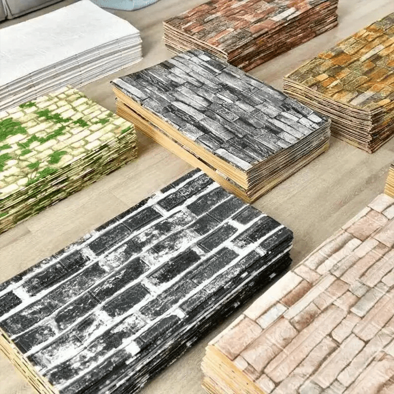 BRICKAURA – Carta da parati in schiuma 3D per pareti di stile