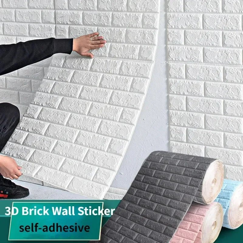BRICKAURA – Carta da parati in schiuma 3D per pareti di stile