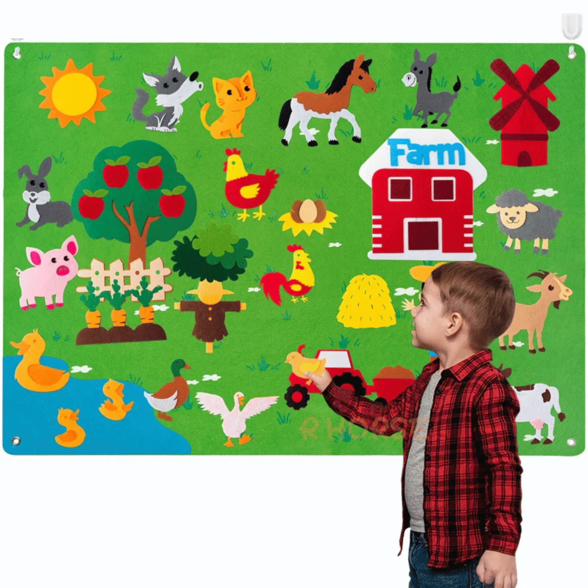 Variant image for Tierfilzbrett – Interaktives Lernspielzeug für Kinder Ab 3 Jahren, Kreatives Spielzeug Für 3 Jährige-1