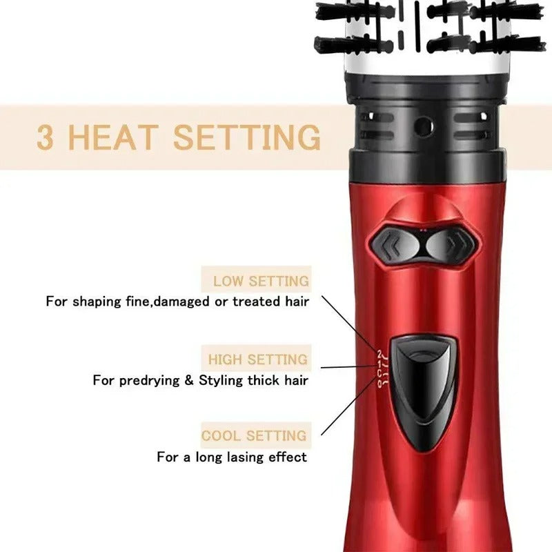 Revolveglam – 3-in-1 Elektrische haarstyler met föhn-, borstel- en krultangfunctie