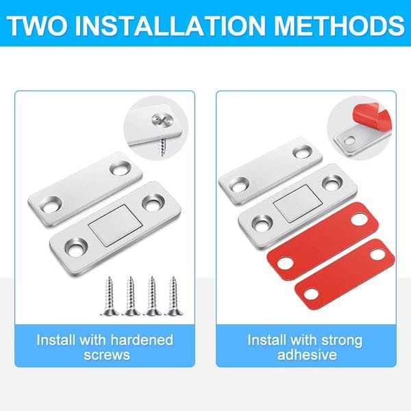 LATCHNSHUT - Magnetic door catcher for quiet closing without drilling