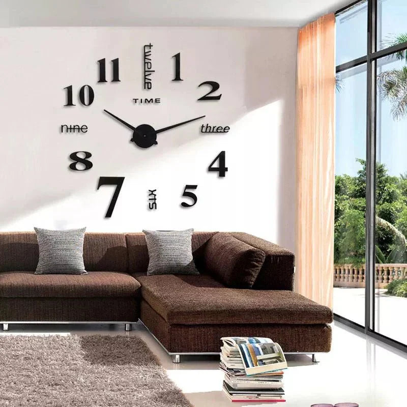 Große Wanduhr Modern 3D Design Acryl 40 cm 90 cm 120 cm-3