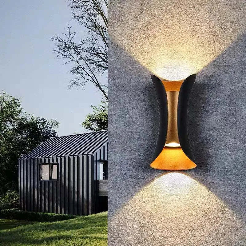 Orr Curved Outdoor LED Light - Weatherproof wall light with IP65 protection