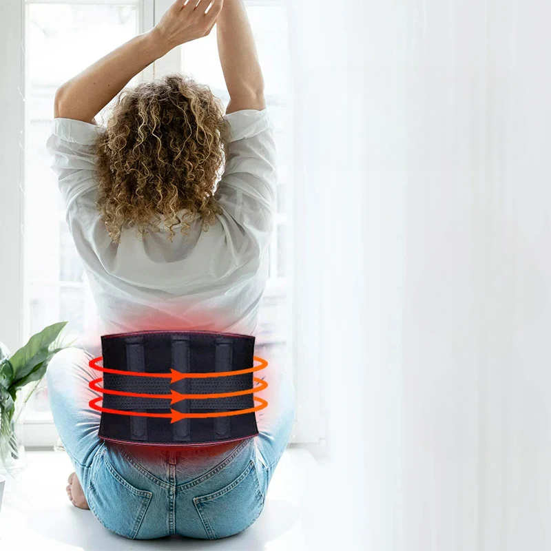 Ergonomischer Heizgürtel Mit Einstellbarer Wärme Für Rückenschmerzen Relief-4