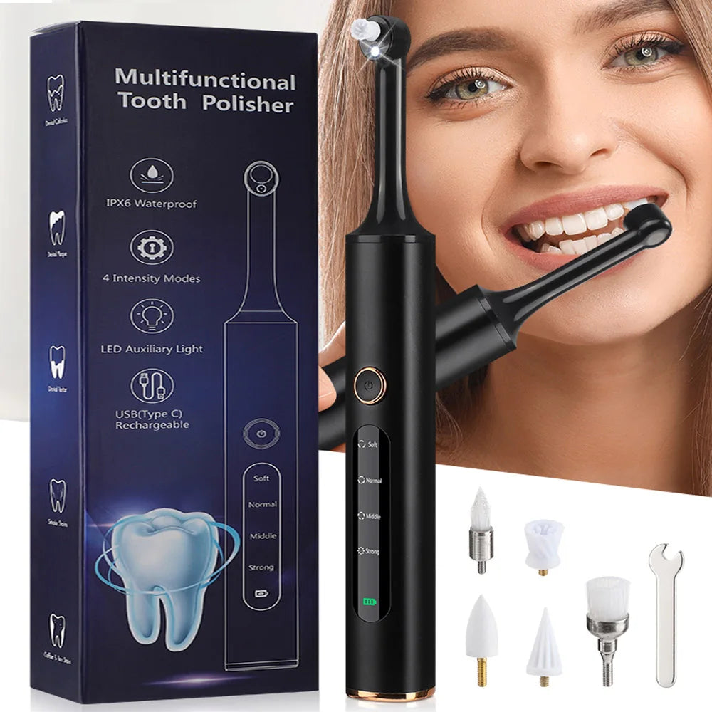 BRIGHTSMILE - Lucidatore dentale wireless 5 in 1 per denti bianchi e splendenti