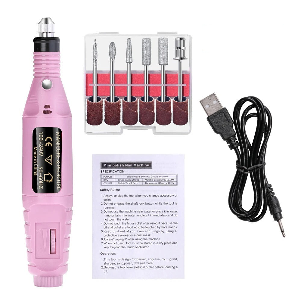ProNail Expert – Elektrisches 6-in-1 Nagelpflege-Set für Maniküre & Pediküre