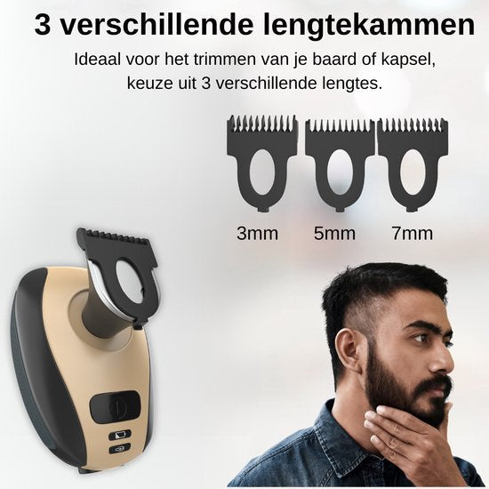 5-in-1 Rasierer Herren - Ergonomischer Rasierapparat mit Rasierklingen für Glatte Rasur-6