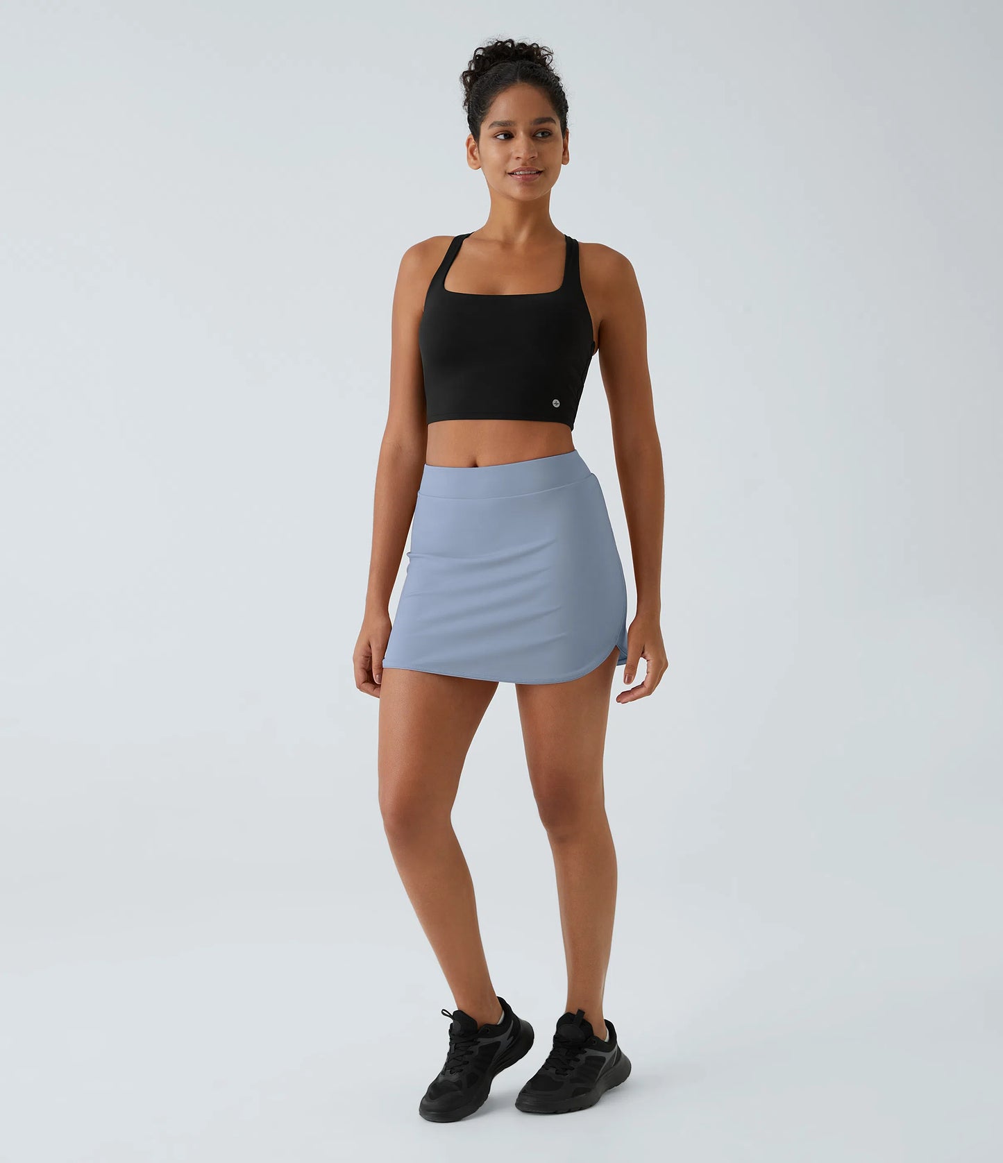 CLARITY - 2-in-1 micro golf skirt with concealed pockets & flat high-waist waistband