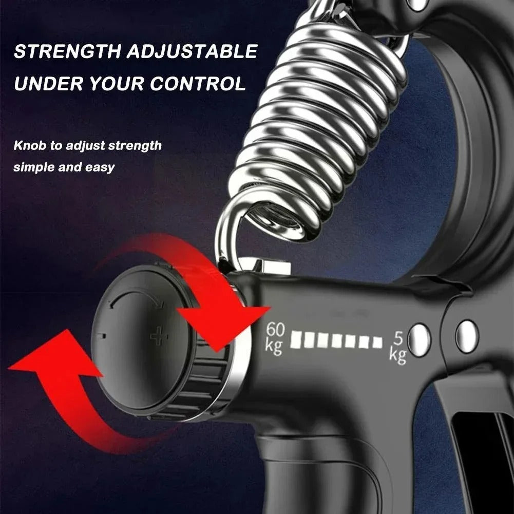 GripMaster - Entraîneur de main réglable pour une forte force de préhension & avant-bras