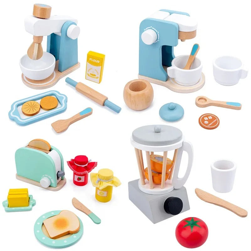 MiniChef Juego de cocina de madera realista para pequeños chefs